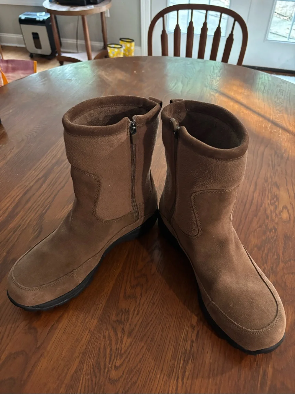 L.L. Bean Tan Suede Zip-Up Men's Boots